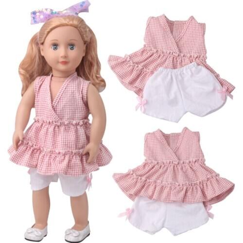 Summer Grid Clothes fits for 18" American Girl doll alexander,girls dolls