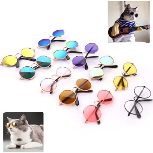 New 1pc Lovely Pet Cat Glasses Small Dog Glasses Pet Products for Little Dog Cat Eye-Wear Dog Sunglasses Photos Pet Accessories