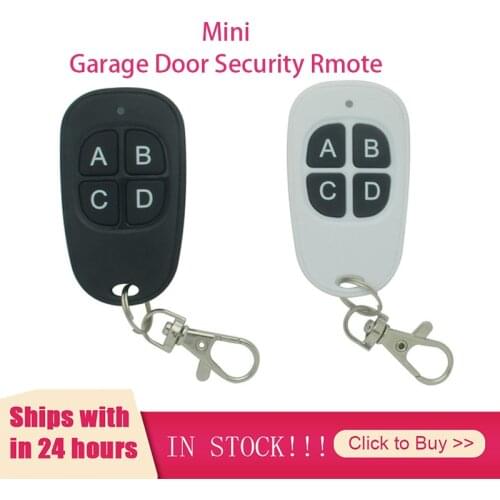 Garage Door Remote Control 433MHz 4 Keys Copy Universal Remote Control Cloning Electric Gate Remote Controller Duplicator Key