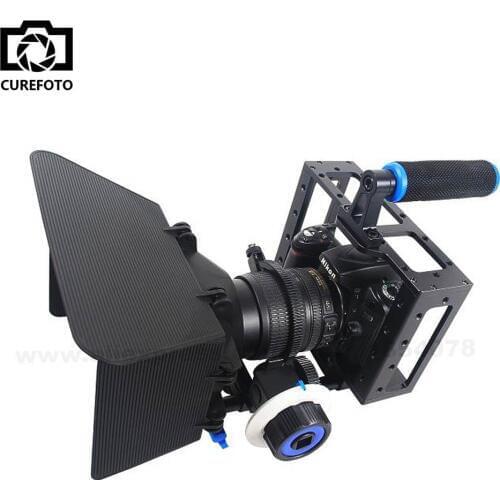 Handheld DSLR Rig Camera Cage Set Follow Focus Matte Box for Canon 5D2 5D3 6D 7D 60D 70D 5D Film Making Photo Studio Accessories