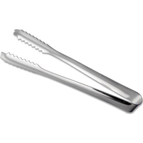 1PC Stainless Steel Ice Tongs Tool Bar Kitchen Barbecue BBQ Clip Bread Food Ice Clamp ELB 100