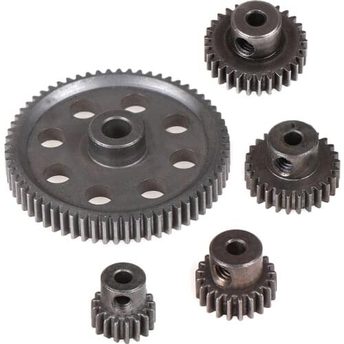 11184 Metal Diff Main Gear 64T 11181 Motor Pinion Gears 21T Truck 1/10 RC Parts HSP BRONTOSAURUS Amax Redcat Exceed 94111