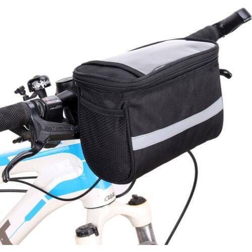 Bicycle Rack Front Bike Handlebar Front Basket Outdoor Sports Bag Phone Map Kettle Storage Accessories