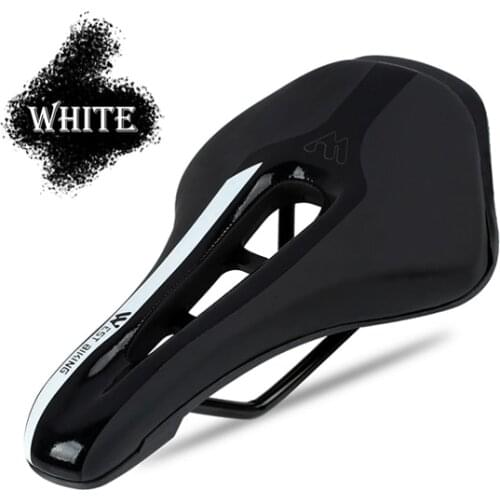 Bicycle Saddle MTB Bike Saddles Carbon Fiber Saddle Road Bike Steel Saddle Rails Bicycle Cycling Soft Cushion Gel Pad Seat