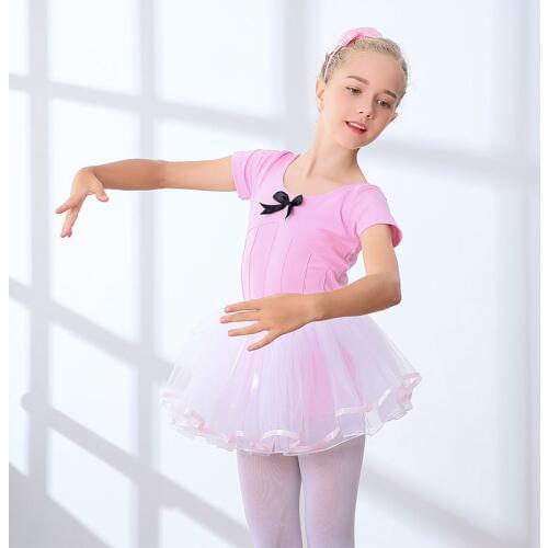 2-16Y Girls Ballet Dress Kids Ballet Dance Costume Pink/Purple Bodysuit Ballet Clothes Children Gymnastics Leotard For Girls
