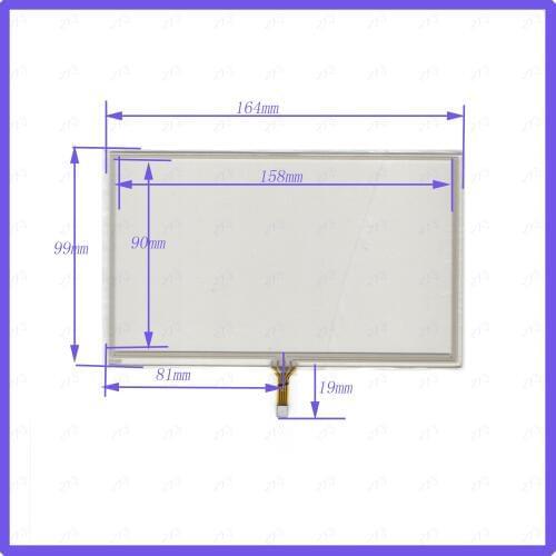 ZhiYuSun 7197 164*99mm Line spacing left 81mm Contact point up 7inch Touch sensor glass Resistance screen