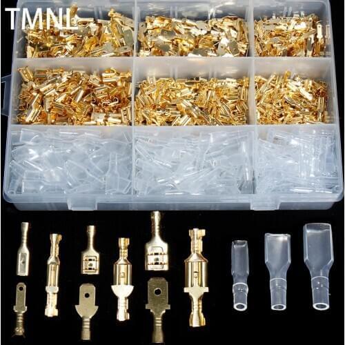 2.8/4.8/6.3mm Electrical Crimping insulated wire sheath wound connector plug spring insert terminal Winding General spring edge