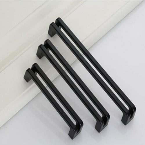 2pcs free shipping hollow design Furniture Handle Zinc Kitchen Cabinets Pulls cupboard knob Hollow Design Icebox Door Handle