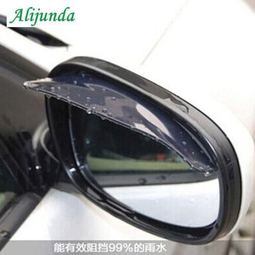 2pcs/set of car rearview mirror rain eyebrow shield flexible protection PVC fittings FOR Toyota Lexus ES250 RX350 330 ES240