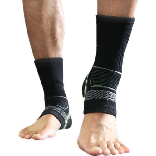 2PCS/Set Soft Ankle Support Gym Running Ankle Brace Protector Sleeve Breathable Elastic Foot Compression Strap For Joint Pain