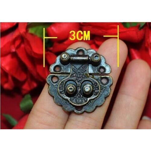 20pcs/lot 3CM antique bird box buckle / zinc alloy buckle / decorative wooden gift box padlock