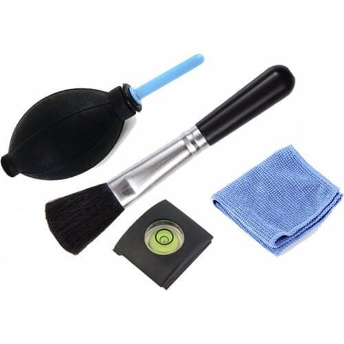 4 in1 one Cleaning Kit Camera Cleaning Lens Pen Brush Cloth Hot Shoe Spirit Gas blowing Kit For Canon Nikon Sony Cleancamera