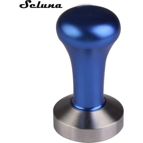 51mm Stainless Steel Coffee Tamper 58mm Flat Base Hand Press Barista Espresso Tamper Mat Tools Machine Coffee Maker Accessories