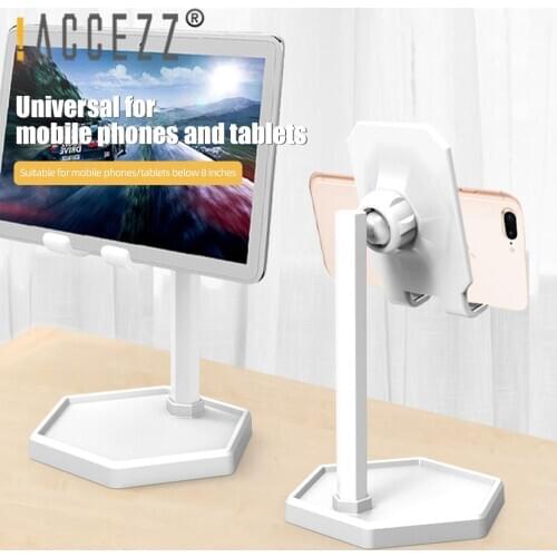 !ACCEZZ Phone Holder Stand For iPad Tablet For iPhone 11 XS Max XR X 8 Xiaomi Samsung With Mirror Adjustable Holder Lazy Bracket