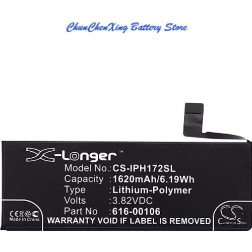 Cameron Sino 1620mAh Battery 616-00106, 616-00107 for Apple A1662, A1723, A1724, iPhone SE