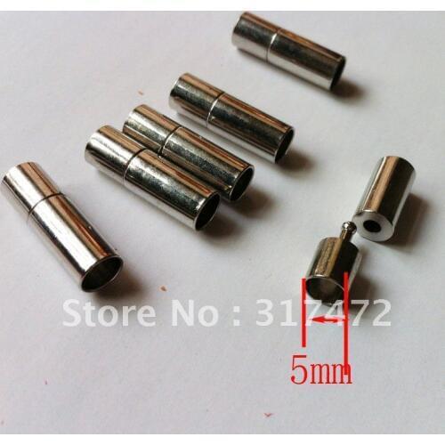 Freeshipping 5MM Leather Cord Bayonet Clasps Jewelry Making Bayonet Clasp Findings