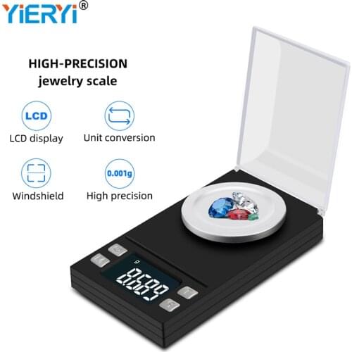 100g/50g/20g/10g Mini Digital Scale High Accuracy 0.001 Pocket Scale Jewelry Gold Gram Balance Weight for Medicinal Herbs Lab