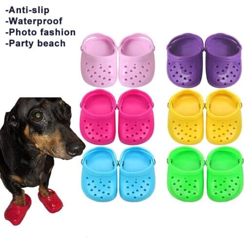 Breathable Dog Shoes for Large medium Dogs Pet Products Outdoor Beach Hole Shoes Waterproof Non-slip Dog Supplies Dropshipping