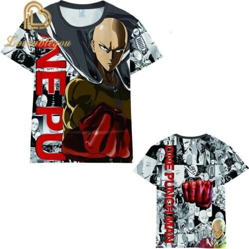 ONE PUNCH-MAN Summer New Men Women T-Shirt 3D Print Cute Anime One Punch Man Sweatshirt Fashion Unisex Short Sleeve Top Pullover