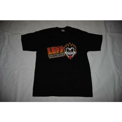 LESS THAN JAKE KISS LOGO T SHIRT NEW OFFICIAL PEZCORE HELLO ROCKVIEW SKA PUNK