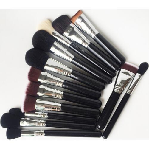 Si-SERIES FACE BRUSHES - Powder Blush Contour Highlighter Concealer Kabuki - High Quality Synthetic Makeup Brushes blender Tool
