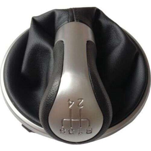 Car Gear Shift Knob Silver Cap For Skoda Fabia II 2007 2008 2009 2010 2011 2012 Car Styling Accessories