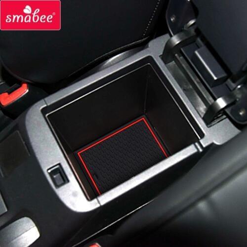 Smabee car Gate slot mats For Mitsubishi Lancer 2008 - 2016 Cup Holders Interior Accessories Door Groove Mat RED WHITE