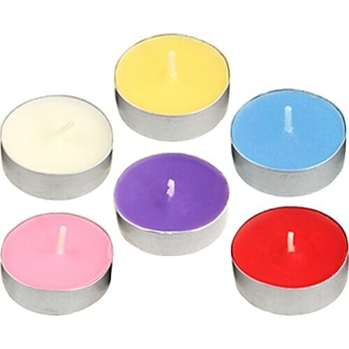 10x Smokeless Round Tealight Candles w/ Aluminum Case for Birthday Party~3.5x1cm Home Decor
