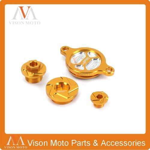 CNC Engine Oil Plug Filter Cover Cap For SUZUKI RMZ250 2007 2008 2009 2010 2011 2012 2013 2014 2015 2016 RMZ450 RMX450Z 10-15