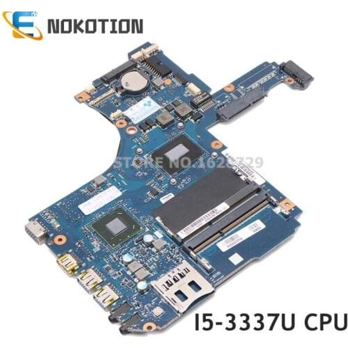 NOKOTION H000067730 For TOSHIBA Satellite P55 S50T L50 L55 Laptop Motherboard VGFT MB Rev 2.1 I5-3337U CPU DDR3
