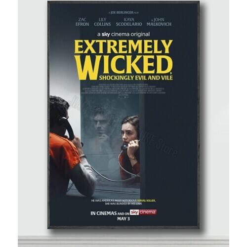 NJ199 Extremely Wicked, Shockingly Evil, and Vile Movie 5 Silk Posters and Prints wall art Art Poster Home Decor