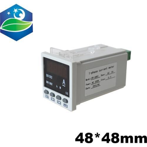 Single phase digital ampere meter LED current meter 48*48 ammeter