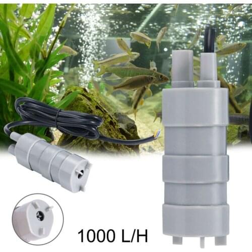 DC 12V Low Noise Brushless Motor Pump 1000L/H 5M Submersible Water Pump Camper Motorhome High Flow Whale Pump