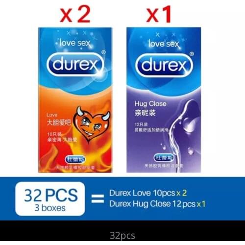 Genuine Durex Condoms for Men Ultra Thin Penis Cock Sleeve Natural Latex Lubricated Condom Adults Intimate Sex Toys Products