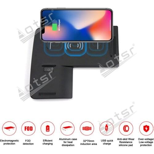 QI car Infrared Fast wireless charger For KIA K5 2019 Infrared Fast Wireless Charging Car Phone Holder for iphone/Samsung