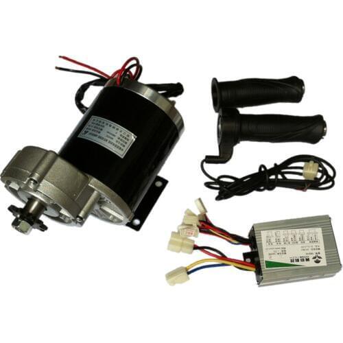 MY1020Z 450W 48V DC gear brush Motor with Motor Controller and Twist Throttle / girp, Electric Trike, DIY E-Tricycle,Trishaw