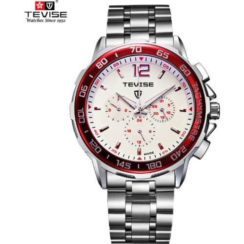 Tevise Top Brand Mens Watches Automatic Self-wind Mechanical Watch Tourbillonstainless Steel Luxury Wristwatch Relojes Hombre