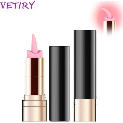 VETIRY Mini Lipstick Vibrator 10 Speed Bullet Vibrating Nipple Massage Magic Wand Clitoris Stimulator Sex Toys for Women Secret