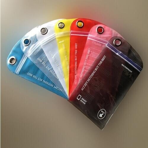 5 pcs Swimming Surfing Waterproof Bag Outdoor Rafting Drifting Phone Card Dry Bag for Cellphone Mobile Phone ID Card