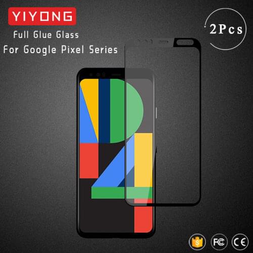 YIYONG 3D Edge Curved Glass For Google Pixel 4 XL Tempered Glass Screen Protector For Google Pixel 2 3 3A XL Pixel3 Pixel4 Glass