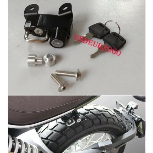 Helmet Lock For Ducati Scrambler Icon Full Throttle Classic Urban Enduro Sixty2 Sixty Two Cafe Racer 2015+ 2016 2017 2018 2019
