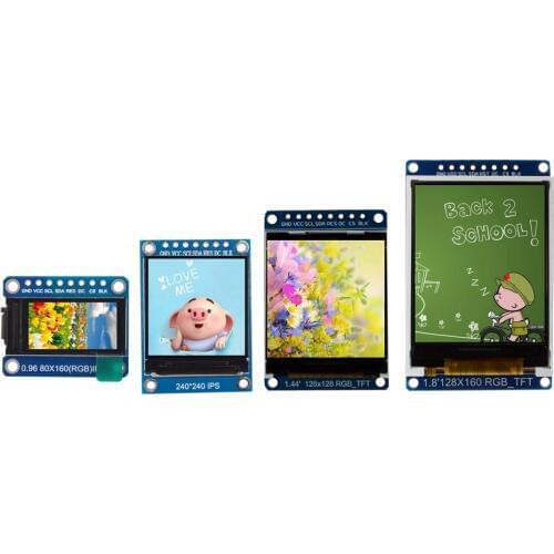TFT Display LCD Module 0.96 1.3 1.44 1.8 inch IPS SPI HD 65K Full Color ST7735 ST7789 Drive with box for STM32/arduino/51