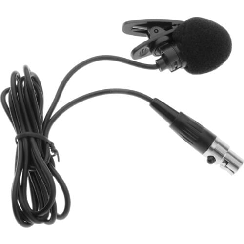 1 Piece Premium Durable XLR Lavalier Microphone XLR 3-pin Connector Lavalier Microphone Plastic/Metal Clip 1m/ 3.28ft