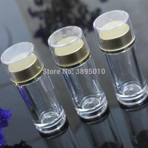 10ml high-grade transparent empty medicine bottle,health care products bottles with golden lid F601