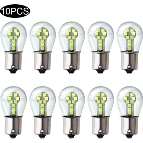 LED Bulbs 1156 BA15S P21W Led 1157 BAY15D P21/5W Ampoule R5W R10W 18SMD 800LM Car Fog Lights DRL Turn Signal Lamp 12V White