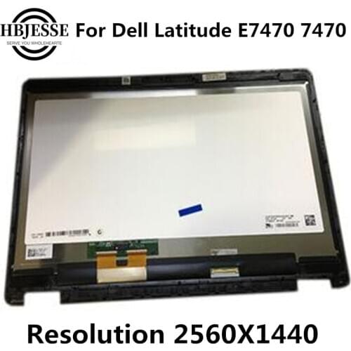 14-inch LED LCD screen display unit for Dell latitude E7470 qhd 2560*1440P with touch assembly 2-in-1 B140QAN01.0