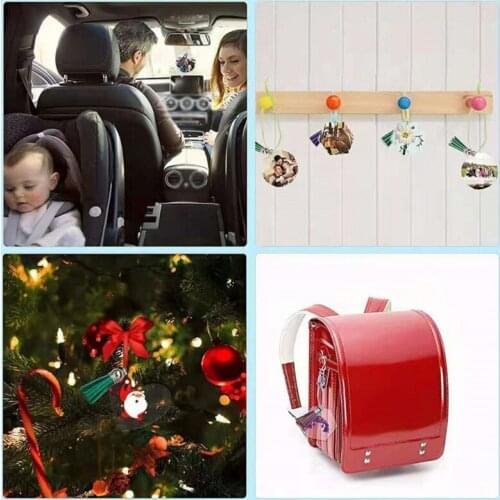 Acrylic Keychain Blanks 148 pcs Bulk Clear Circle Round Heart Shape Acrylic Disc DIY Kit with Blank Tassels Keychain