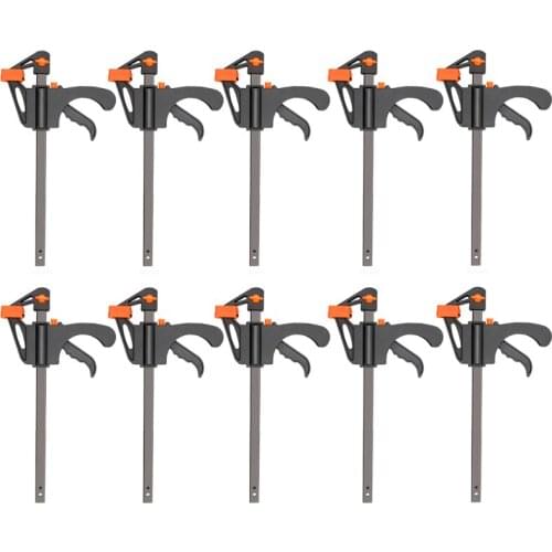 2/3/4/5/10Pcs 4 Inch Woodworking Work Bar F Clamp Clip Set Hard Quick Ratchet Release DIY Carpentry Hand Tool Gadget