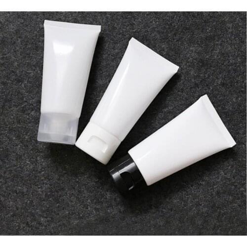 50ml/60ML white soft tube mild wash butter hand cream night cream anti-UV lotion emulsion serum essence cosmetic hose packing