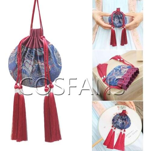 Anime Grandmaster of Demonic Cultivation The Untamed Wuxian Cosplay Sachet Amulet Pouch Cloth Bag Tassel Pendant Accessories